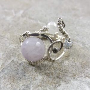 Sterling silver and amethyst ring